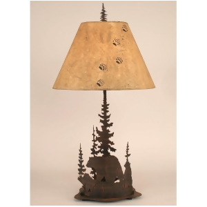 Coast Lamp Rustic Living Iron Feather Tree/Bear Lamp Sienna 15-R31a - All