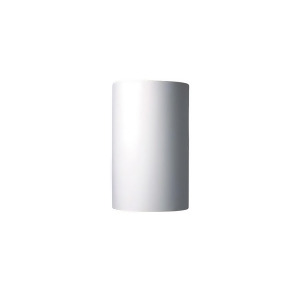 Justice Design Ambiance Lrg Cyl Sconce Open Top/Bot Bisq Incan - All