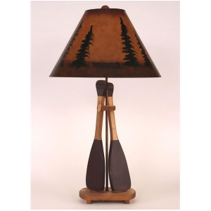 Coast Lamp Rustic Living 2-Paddle Table Lamp Stain/Red 15-R13c - All