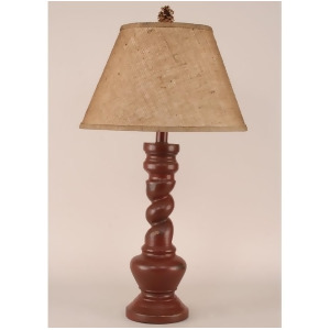 Coast Lamp Rustic Living Pot Table Lamp w/Twist Table Lamp Red 12-R4a - All