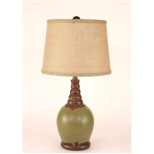 Coast Lamp Casual Living Round Lamp w/Ribbed Neck Seagrass 14-C9e - All