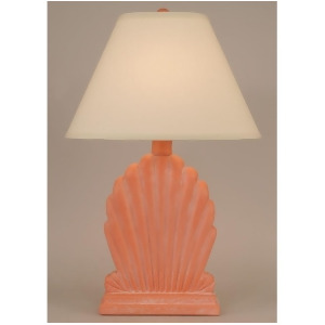 Coast Lamp Coastal Living Fan Shell Table Lamp Pink Wash 13-B8b - All