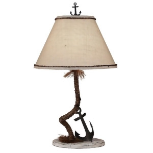 Coast Lamp Coastal Living Iron Table Lamp w/Rope Anchor Nude 14-B4e - All