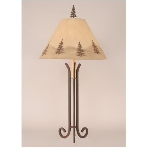Coast Lamp Rustic Living Iron Table Lamp w/3-Legs Rust 12-R28c - All
