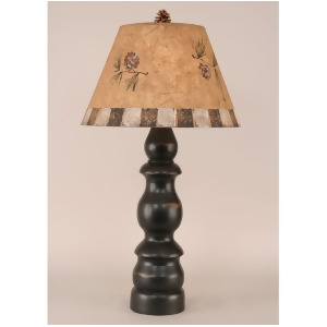 Coast Lamp Rustic Living Pot Table Lamp Black Finish 12-R35b - All