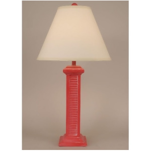 Coast Lamp Coastal Living Tall Shutter Table Lamp Classic Red Wash 13-B12a - All