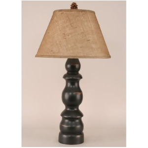 Coast Lamp Rustic Living Pot Table Lamp Black 12-R4b - All