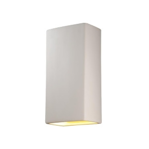 Justice Design Ambiance Big Rect Sconce Closed Top Bisq Incan - All