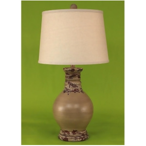 Coast Lamp Casual Living Round Pot Table Lamp w/Ribbed Neck Vintage 14-C15e - All