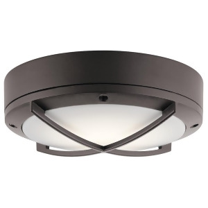 Kichler Outdoor Wall/Ceiling Led 9x3.25 Text Arch Bronze White 11134Aztled - All