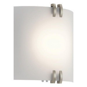 Kichler Wall Sconce Led 11x11.75 Brushed Nickel White Acrylic 10795Niled - All