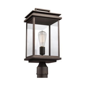 Feiss Chappman 1 Light Outdoor Post Lantern Antique Bronze Ol13607anbz - All