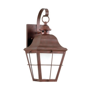 Sea Gull Chatham 1 Lt 100W Outdoor Wall Lantern Weathered Copper 89062-44 - All