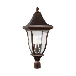 Feiss Oakmont 3 Light Outdoor Post Lantern Patina Bronze Ol13107ptbz - All