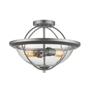Z-lite Persis 2 Light Semi Flush Mount Old Silver Clear 3000Sf-os - All