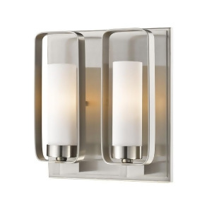 Z-lite Aideen 1 Lt Wall Sconce 4x9x10.25 Brushed Nickel Opal 6000-2S-bn - All