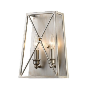 Z-lite Tressle 2 Light Wall Sconce Antique Silver Antique Silver 447-2S-as - All