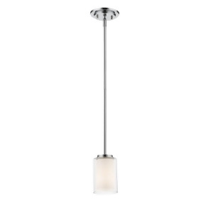 Z-lite Willow 1 Lt Mini Pendant Chrome Clear Out/Matte Opal In 426Mp-ch - All
