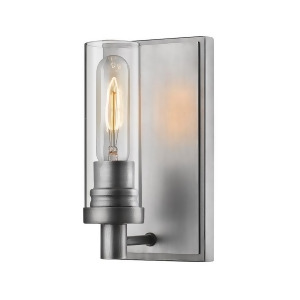 Z-lite Persis 1 Light Wall Sconce Old Silver Clear 3000-1S-os - All