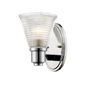 Z-lite Intrepid 1 Light Wall Sconce Chrome Clear 449-1S-ch - All