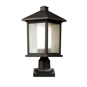 Z-lite Mesa 1 Lt Outdoor Post 9.5 W Oil Rubbed Bronze Clear/Opal 524Phb-pm - All