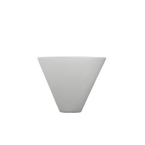 Justice Design Ambiance Trapezoid Corner Sconce Bisque Incan. - All