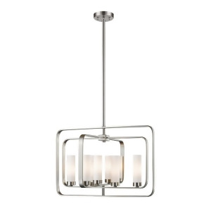 Z-lite Aideen 8 Lt Pendant 21x24.24x16 Brushed Nickel Opal 6000-8A-bn - All