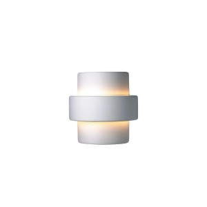 Justice Design Ambiance Large Step Wall Sconce Bisque Incan. - All