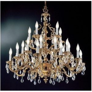 Classic Barcelona 25 Lt Chandelier Old Bronze Crystal Elements 5525Owbs - All