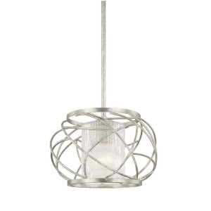 Capital Lighting Riviera 1 Lt Pendant Antique Silver Clear Sea 310611As-301 - All