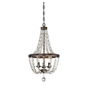 Savoy House 3 Light Mini Chandelier Oiled Burnished Bronze 1-8733-3-28 - All