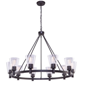 Artcraft Clarence 10 Light Chandelier Oil Rubbed Bronze Ac10760ob - All