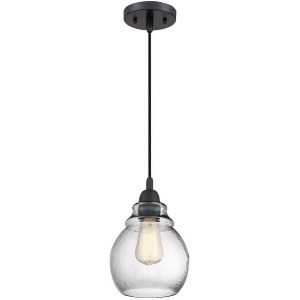 Quoizel Veil 1 Light Mini Pendant Mystic Black Qpp2790k - All