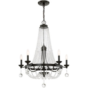Quoizel Livery 5 Light Chandelier Western Bronze Lvy5005wt - All
