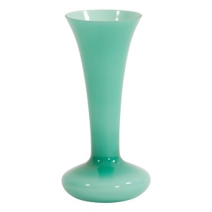 Howard Elliott Opaque Turquoise Flared Glass Vase Large 86072 - All