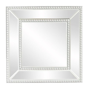 Howard Elliott Bijou Square Mirror w/ Glass Beaded Trim 99173 - All