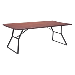 Zuo Modern Omaha Dining Table Distressed Cherry Oak 100428 - All
