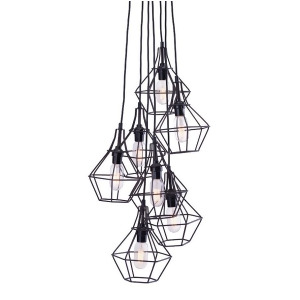 Zuo Modern Palmerston Ceiling Lamp Distressed Black 98416 - All