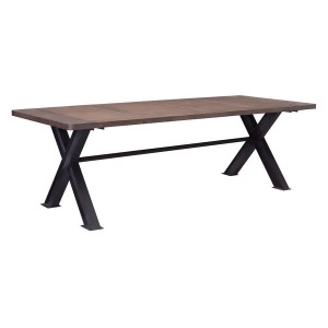 Zuo Modern Haight Ashbury Dining Table Distressed Natural 98162 - All