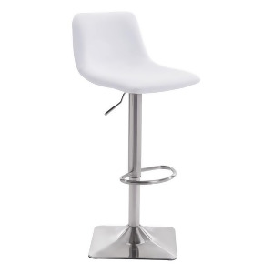 Zuo Modern Cougar Bar Chair White 100313 - All