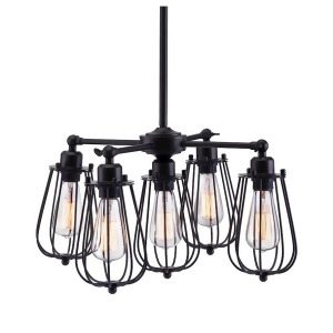 Zuo Modern Porirua Ceiling Lamp Distressed Black 98424 - All