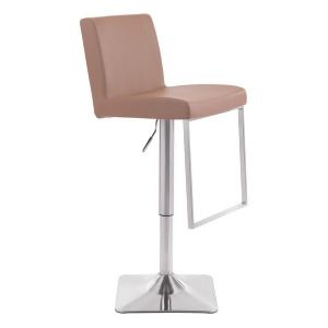 Zuo Modern Puma Bar Chair Taupe 100312 - All