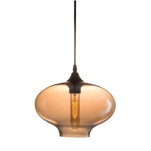 Zuo Modern Borax Ceiling Lamp Black Amber 98259 - All