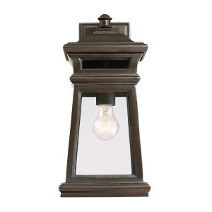 Savoy House Taylor 1 Light Outdoor Wall Lantern Bronze w/ Gold 5-241-213 - All
