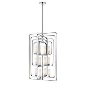 Z-lite Aideen 12 Light Pendant Chrome Matte Opal 6000-12-Ch - All