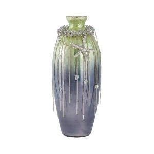 Sterling Industries Vase Corfu 16 Glass Vase Pampas Green 8468-074 - All