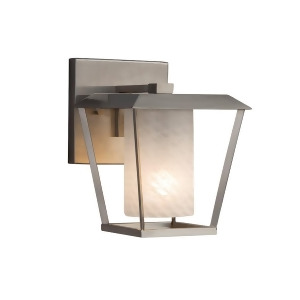 Justice Fusion Patina Small 1Lt Sconce Nickel/Weave Fsn-7551w-10-weve-nckl - All