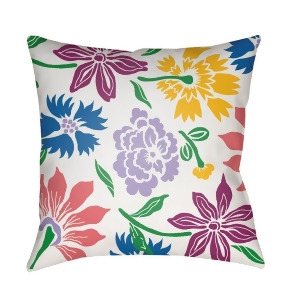 Moody Floral by Surya Pillow Purple/Blue/Grass Green 22 x 22 Mf041-2222 - All