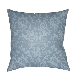 Moody Damask by Surya Poly Fill Pillow Pale Blue/Denim 18 x 18 Dk034-1818 - All