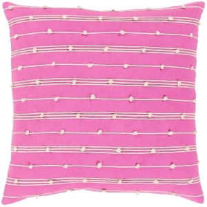 Accretion by Surya Poly Fill Pillow Bright Pink/Cream 22 x 22 Act003-2222p - All